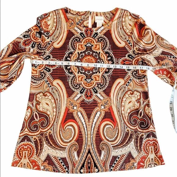 🍋 Chico’s • 3/4 Sleeve Boho Top - Picture 11 of 13